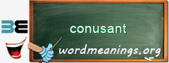 WordMeaning blackboard for conusant
